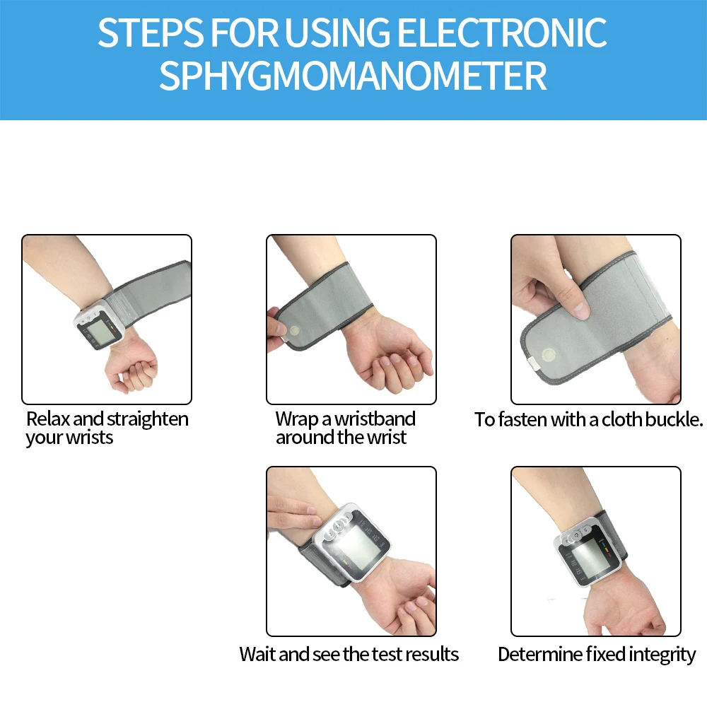 Новинка! Монитор артериального давления на запястье автоматическое цифровое