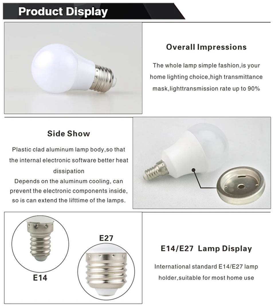 10 шт. светодиодный ламповый светильник E27 220 В умная лампа IC 3 Вт 5 6 7 9 12 15 18 20 24 яркий