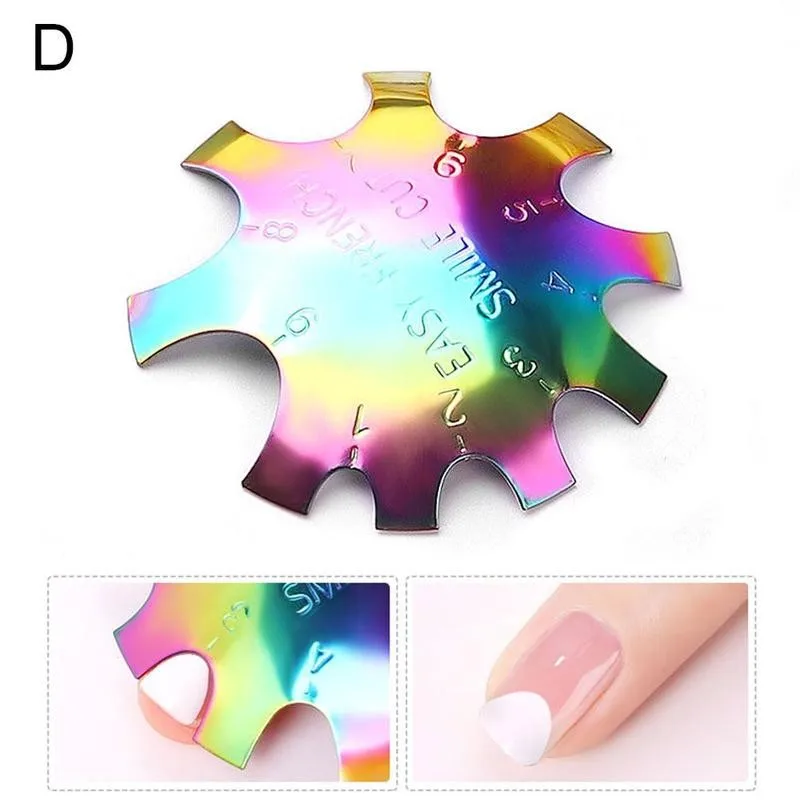 1 шт. ногтевой пластины модель ногтей трафареты для французского маникюра