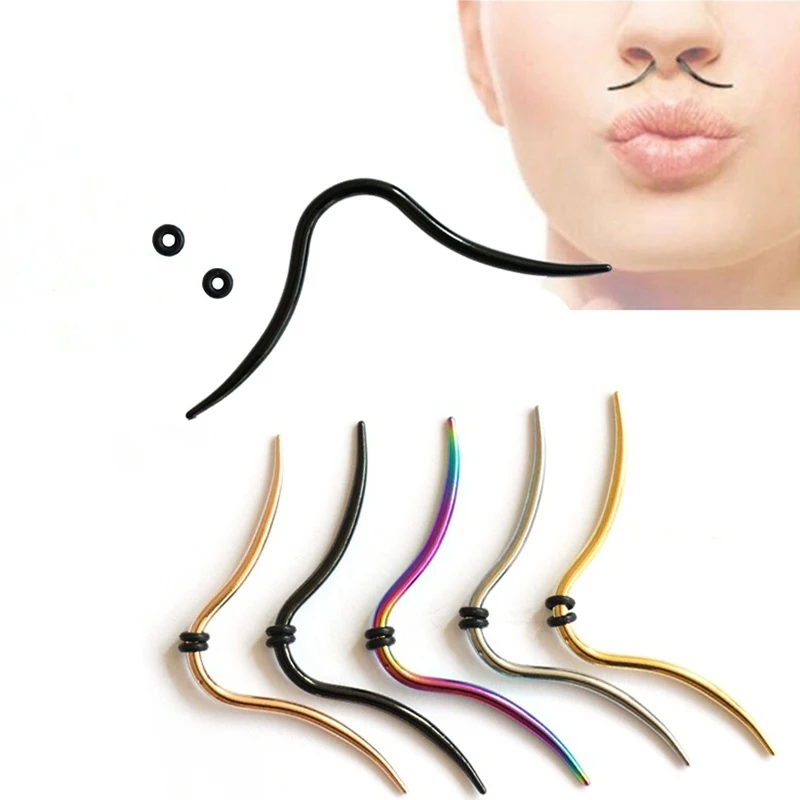 1 шт. кольцо для перегородки носа и бороды винтажное женское украшение тела 14 г 16