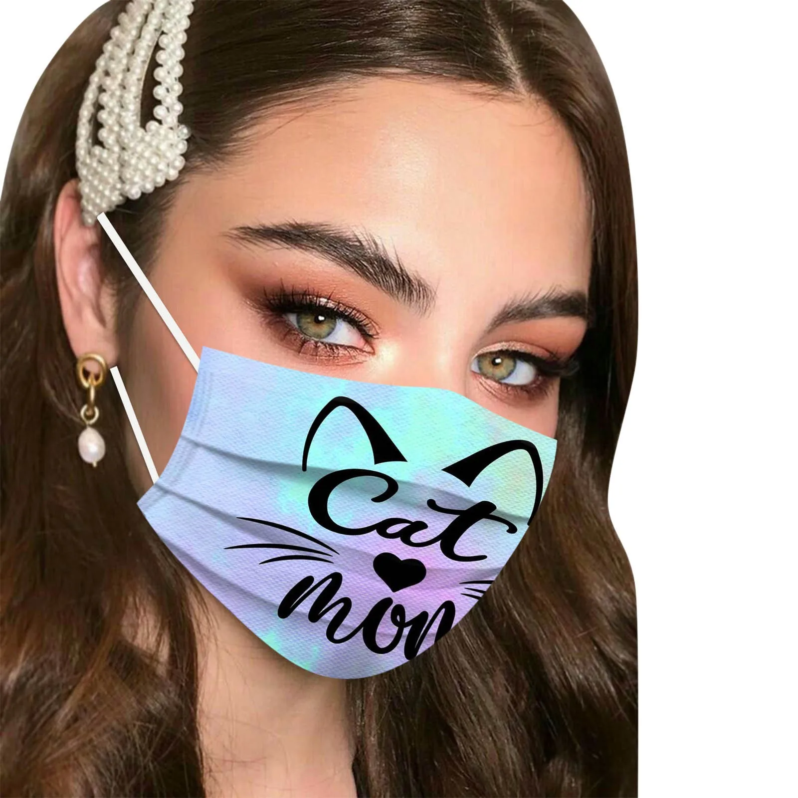 10 шт. одноразовые маски для лица с рисунком кошек | Тематическая одежда и униформа