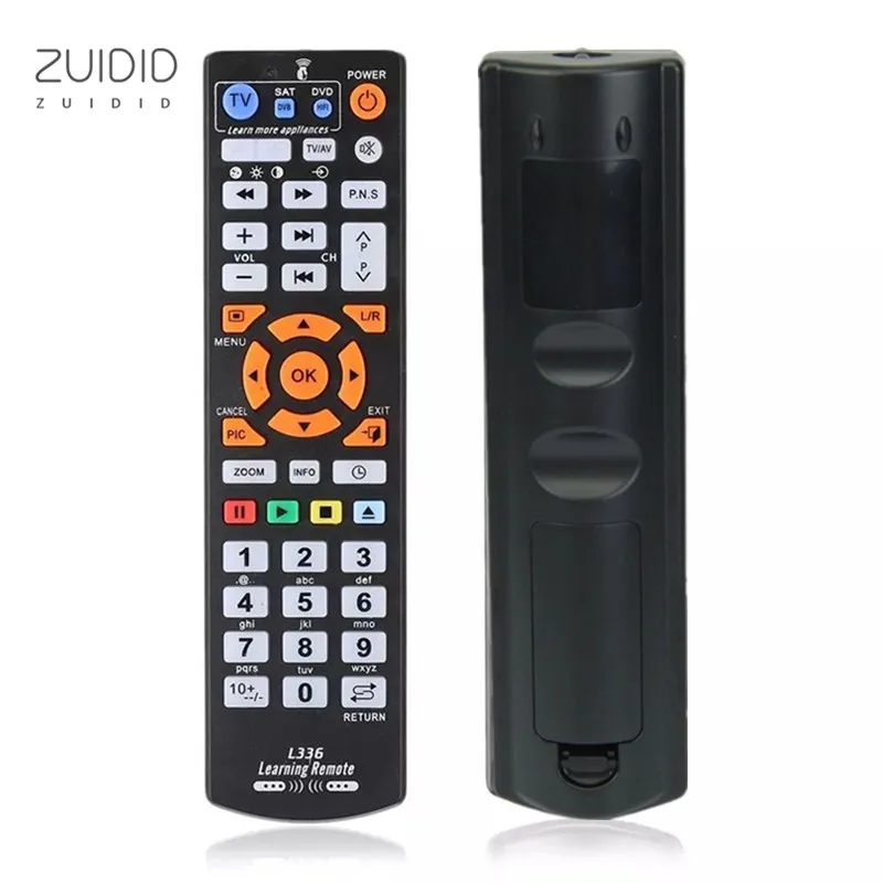 

Smart Learning Infrared Remote Control Silicone Button Supports Multiple Devices TV CBL DVD SAT STB DVB HIFI TV BOX VCR STR-T