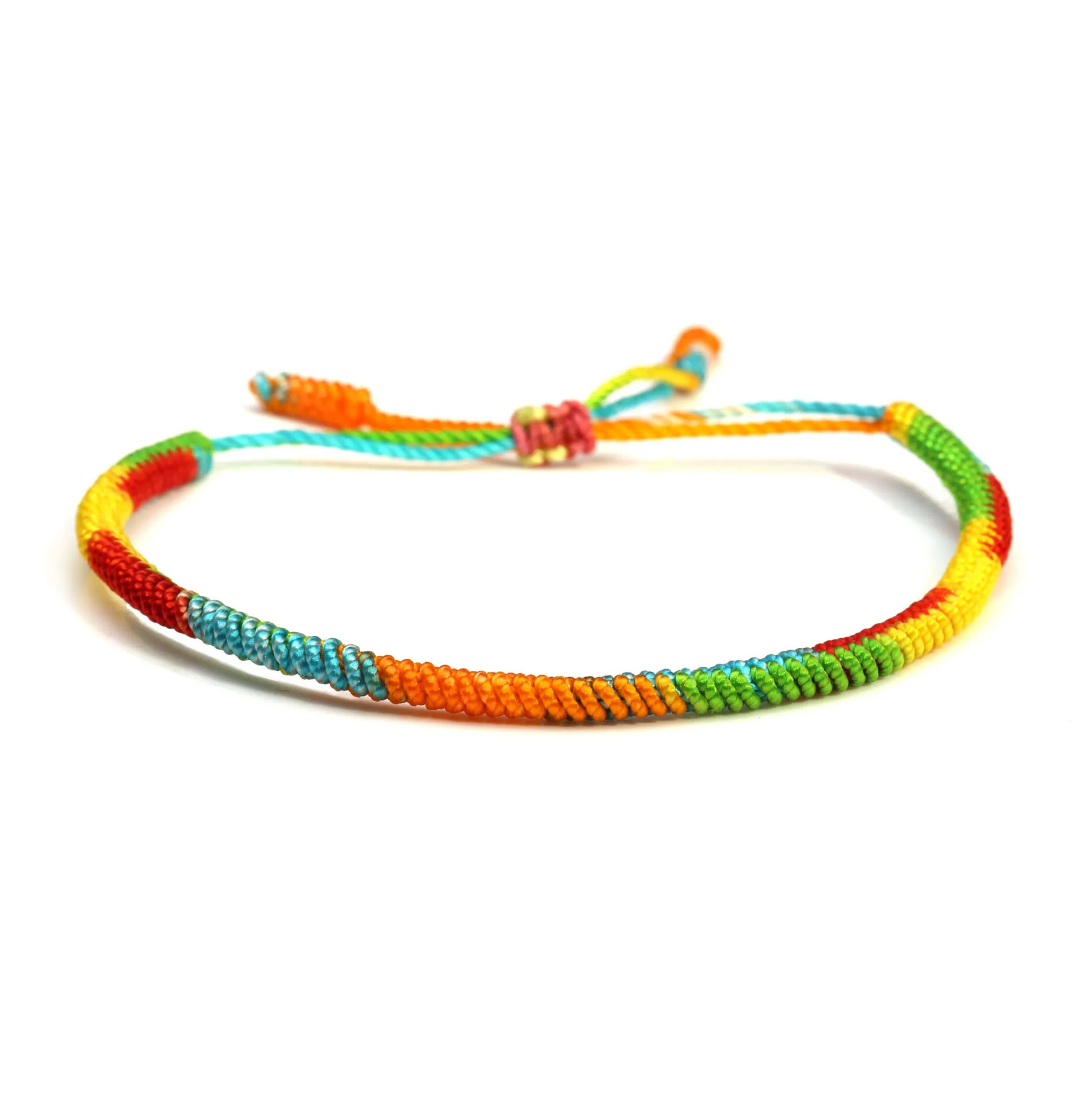 Оригинальный тибетский буддийский счастливый узел смешанных цветов женский