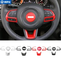 mopai interior stickers for jeep renegade 2015 car steering wheel panel decoration cover for jeep compass 2017 accessories
