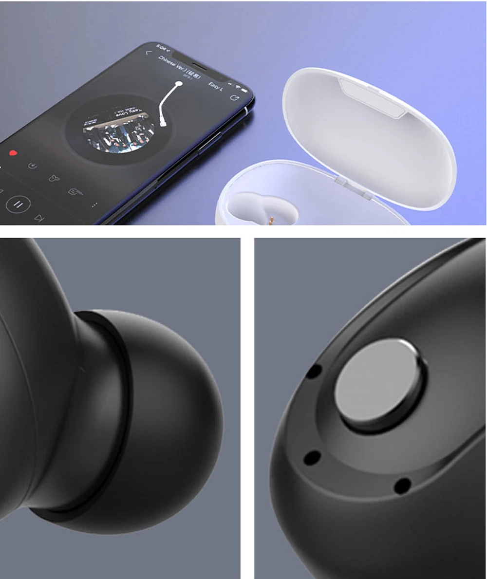TWS V5.0 T5S Bluetooth наушники 3D стерео беспроводные наушники с микрофоном 2200 мАч Внешний аккумулятор гарнитура с микрофоном Спорт
