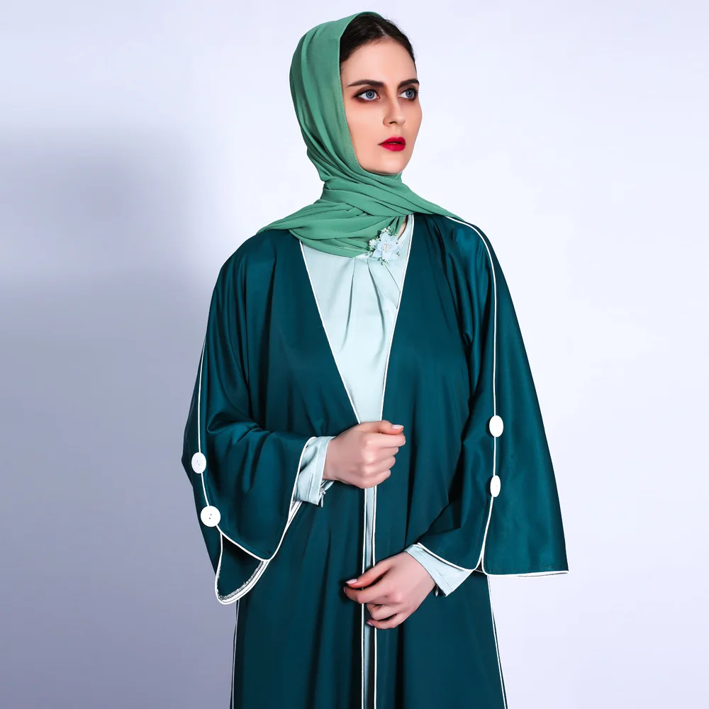 Новое кимоно Eid Abaya для женщин короткое однотонное Средний Восток Дубай