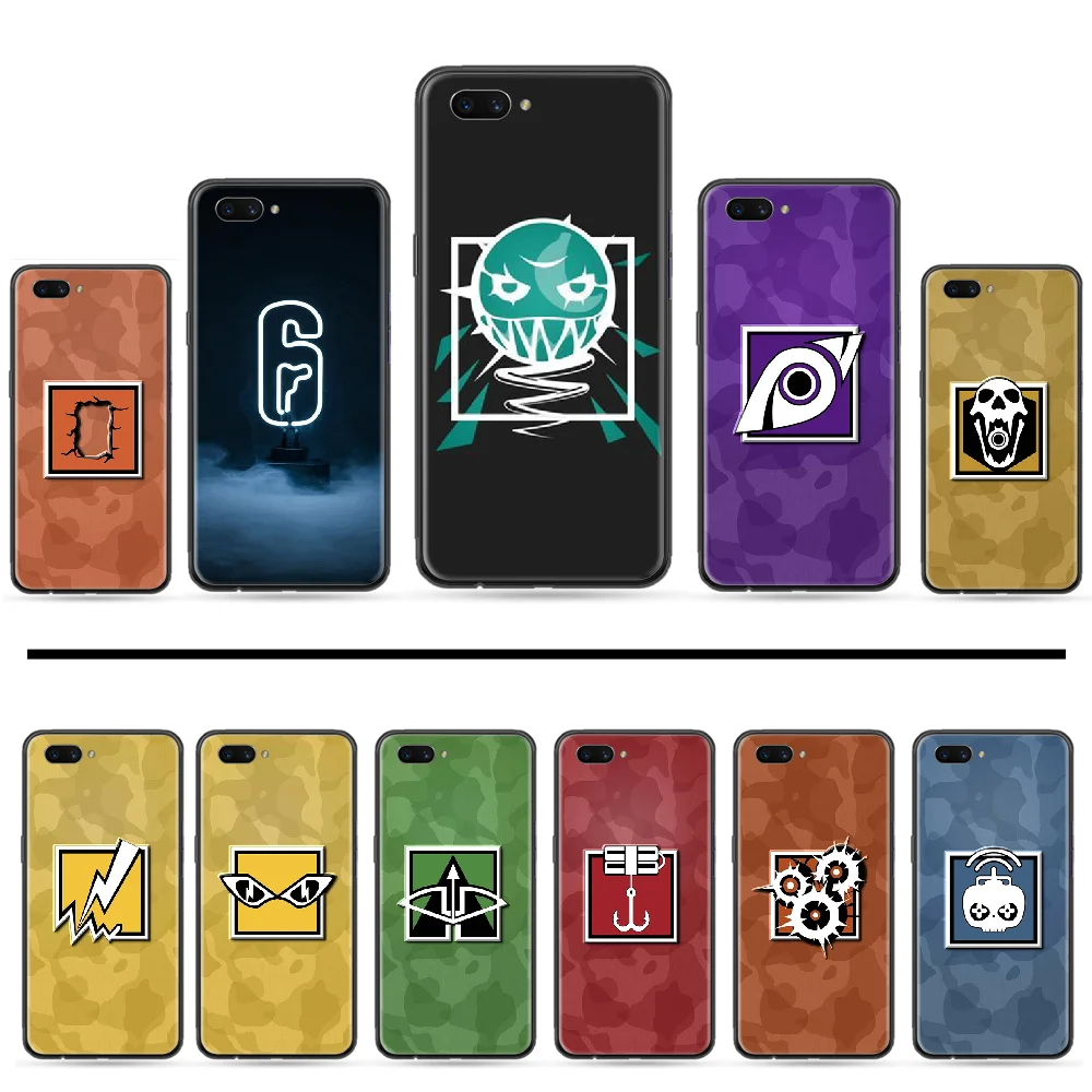 Новый черный чехол для мобильного телефона rainbow six siege OPPO R9 R11 R15 R17 RENO Realme S PLUS Normal 2z 3