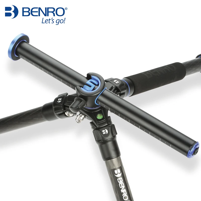 Benro GC258T штатив Углеродные волоконные штативы монопод для Камера 4 секции с сумкой