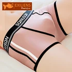 EXILIENS брендовые боксеры Для мужчин нижнее бельё для девочек Шелковый Cueca Masculina Ropa Interior Hombre трусы-боксеры с изображением Для мужчин размеры s м, нижнее белье, SizeM-3XL