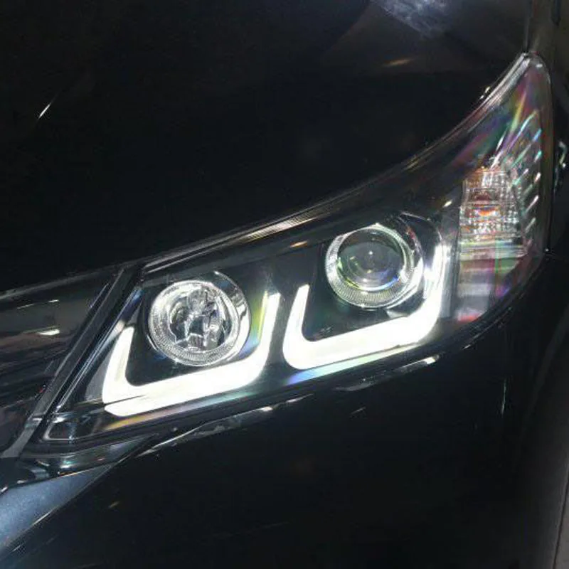

Car Head Lamp for Honda Accord 2013 2014 2015 2016 LED Headlight Auto Double U-style Bi-xenon Projector Headlight Assembly