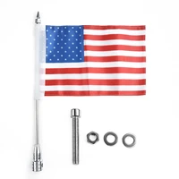 1pc american flag print flagpole luggage rack mount for honda harley motorcycles accessories ornamental mouldings