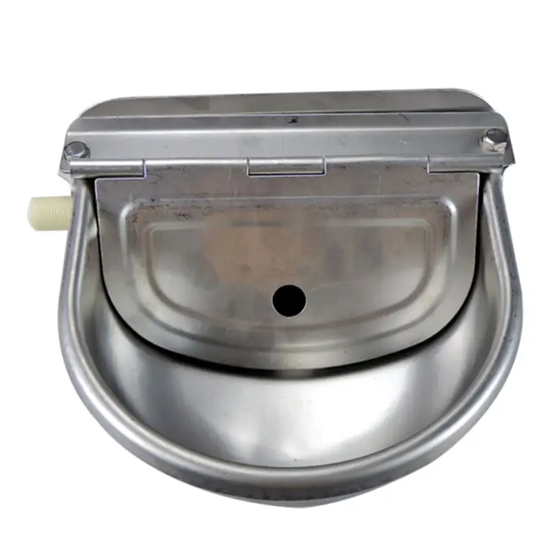 

1PC Stainless Steel Cow Cattle Water Bowls Drinking bowls Cattle Dog Cattle Float Bowl Automatic Farm Grade Water Outlet C6UC