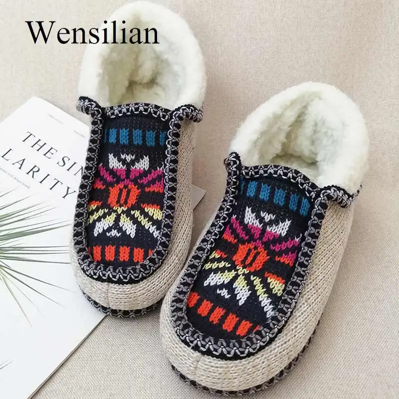 Fur Slides Home Slippers Women Winter House Shoes Warm Indoor Floor Shoes Furry Fluffy Slippers Pantoufle Femme Zapatillas Mujer