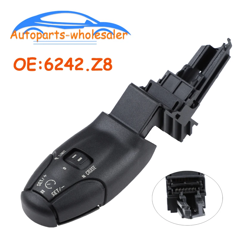 

Car 6242.Z8 6242Z8 12272004 96637157XT For Citroen C3 C5 C8 For Peugeot 207 307 308 407 607 3008 Cruise Control Switch