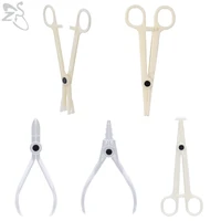 zs professional acrylic disponsable body piercing tool kits plier clamp ear helix navel nose tongue lip piercing forcep tool kit