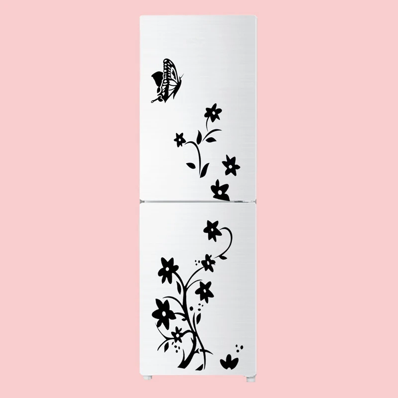 

2021 High Quality Wall Sticker Creative Refrigerator Sticker Butterfly Pattern Wall Stickers Home Decor Wallpaper Free Shipping