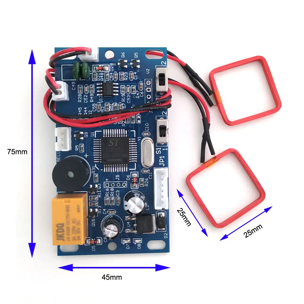 RFID двухсторонний встраиваемый дверной контроль доступа двухсторонняя салфетка