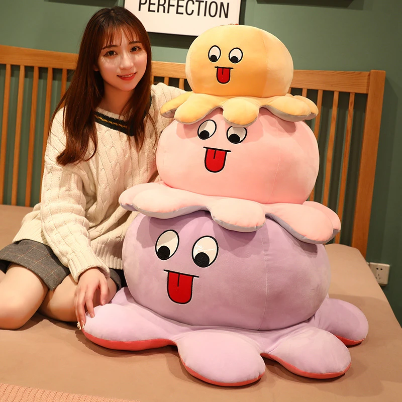 Нетоксичная xxl пусп-скрипик осьминог настроение реверсиб подвижная игрушка