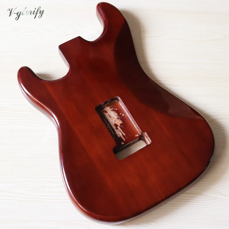 braun farbe ashwood st elektrische gitarre körper hochglanz gitarre barrel körper elektrische gitarre barrel free global shipping