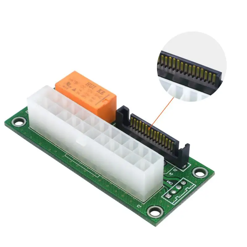 

2021 ATX 24Pin к Molex SATA двойной блок питания синхронизация стартер удлинитель Кабель карта Add2psu адаптер для майнинга BTC адаптер