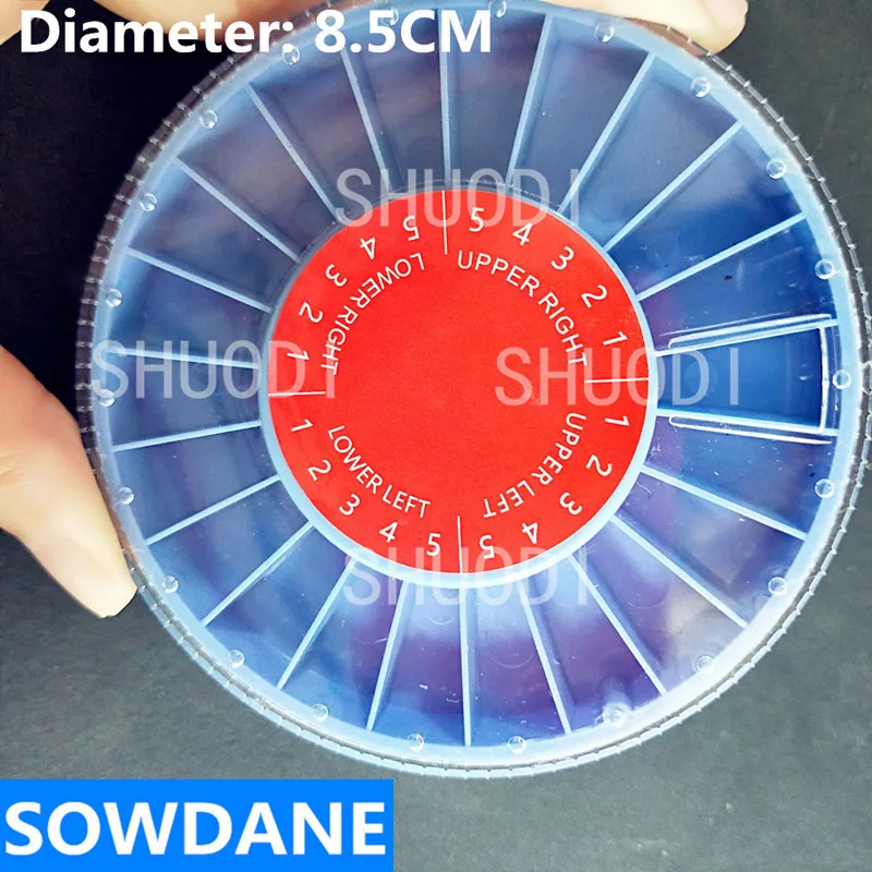 22 отверстия в круглой контейнерной коробке для стоматологических