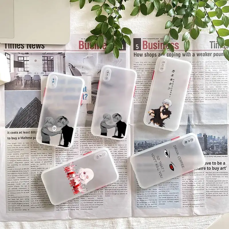 

Anime Tokyo Ghoul Suave Phone Case matte transparent For iphone 7 8 11 12 plus mini x xs xr pro max cover