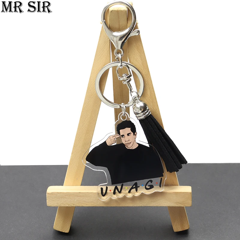 Брелок с дизайном друзья акриловый брелок Моника дверь кисточка Центральная