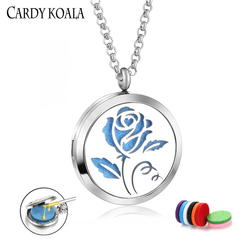 Ожерелье с подвеской для ароматерапии из нержавеющей стали | Ожерелья