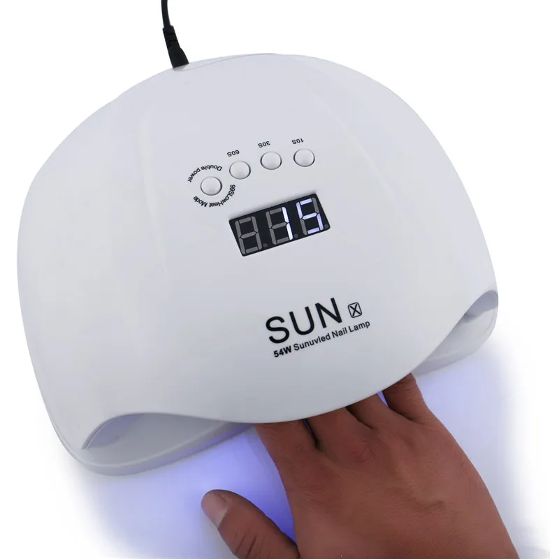 ENNKE 54 Вт SUNX5PLUS светодиодная УФ-лампа для ногтей Сушилка для ногтей ледяная лампа для маникюра гелевая лампа для ногтей лампа для сушки гель-лака