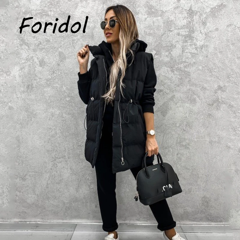 

Winter Jacket Women Warm Quilted vest Coats Cotton Jacket Parkas Female Casual Loose Outwear Korean Cotton-padded Coat Outfit