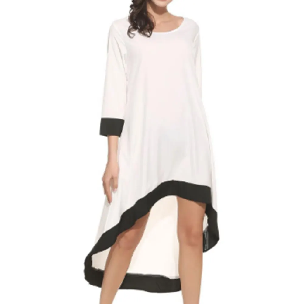 Повседневное женское платье свободного кроя готического размера плюс летнее |