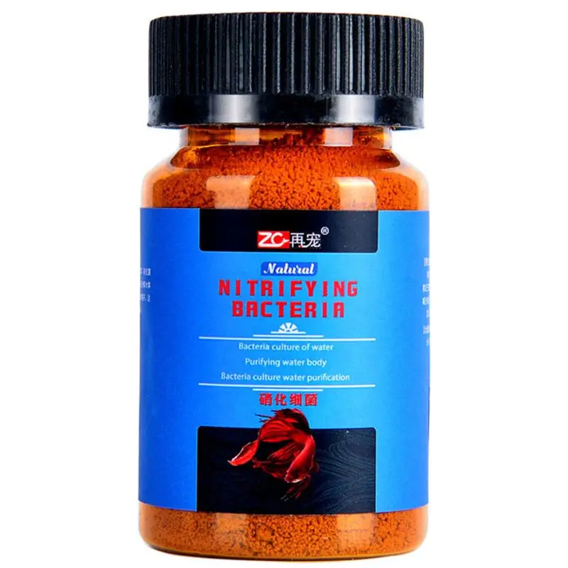

2021 New Aquarium Nitrifying Bacteria Powder for fresh Marine Water Fish Tank Super Concentrated Water Quality Purifier