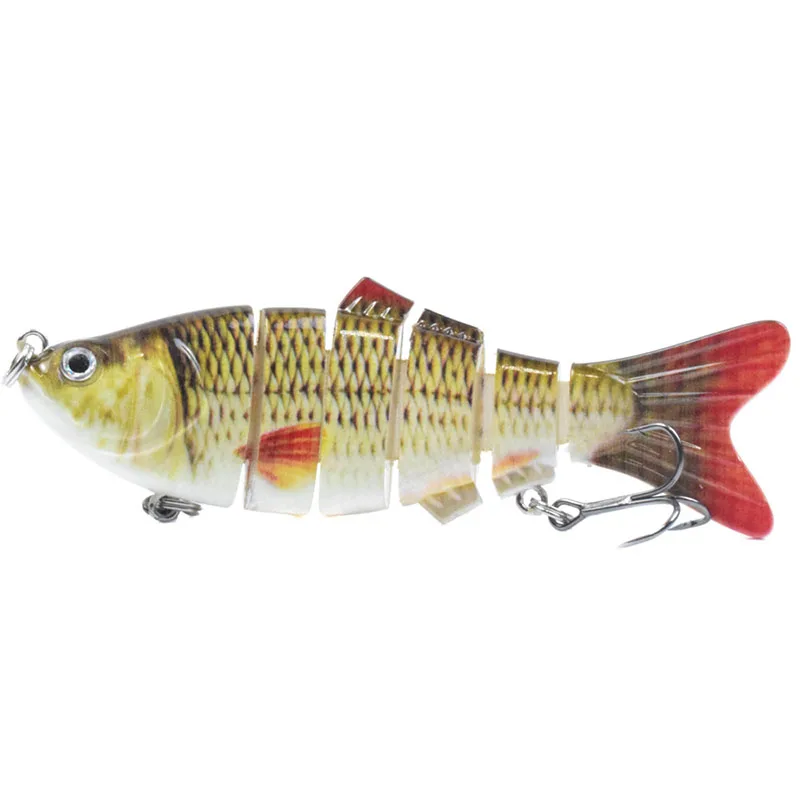 

16.5G/10CM Artificial Wobblers Sinking Multi-Section Plastic Fishing Bait 3D Eyes Bionic 6-Segment Freshwater Hard Fishing Lure
