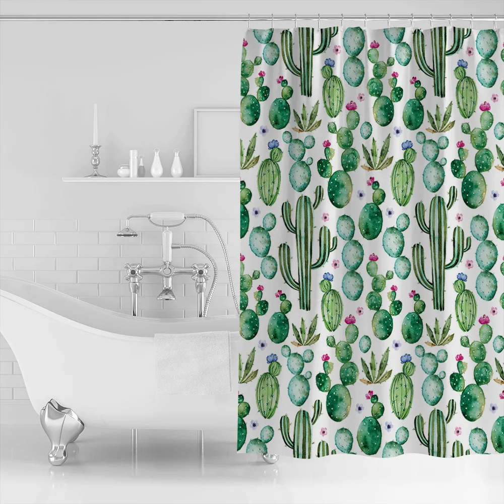 Длинные тканевые занавески для ванной комнаты с крючками | Дом и сад