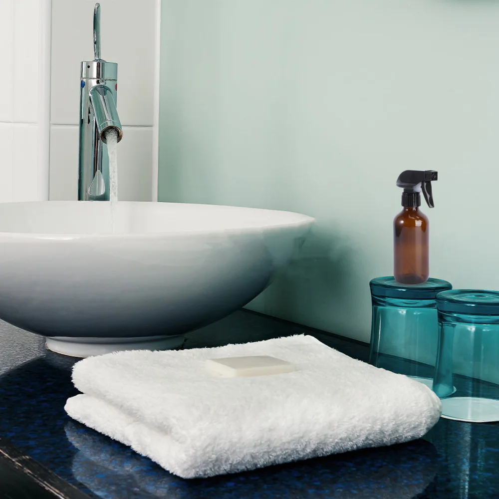 

6Pcs 250ML Spray Bottles Refillable Glass Sprayer Storage Bottles Container Brown