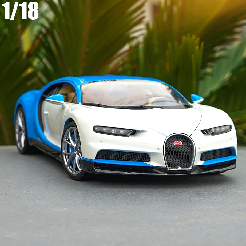 1/18 Bugatti Chiron 2016 с принтом Тачки непромокаемая обувь Высота GTAUTOS литья под давлением