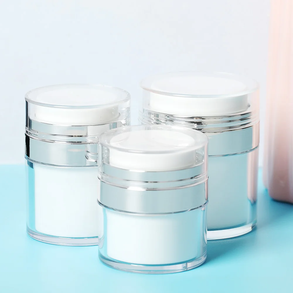 Вакуумные флаконы с помпой пустые многоразовые дорожные для макияжа крем-лосьон