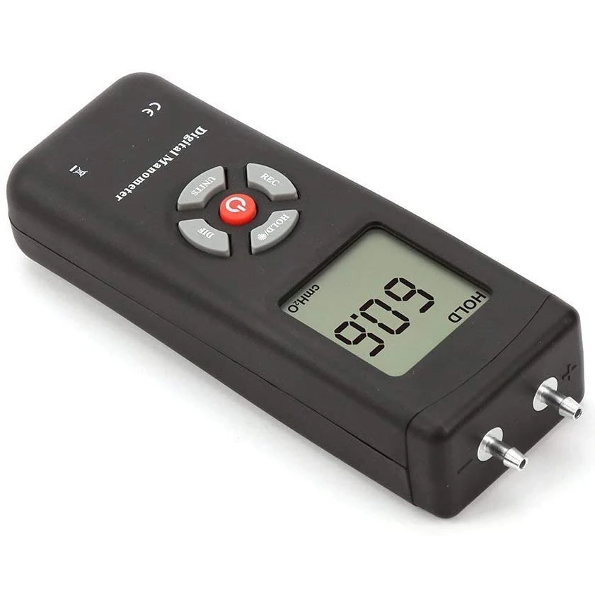 Цифровой манометр измеритель дифференциального давления с ЖК дисплеем 11 единиц