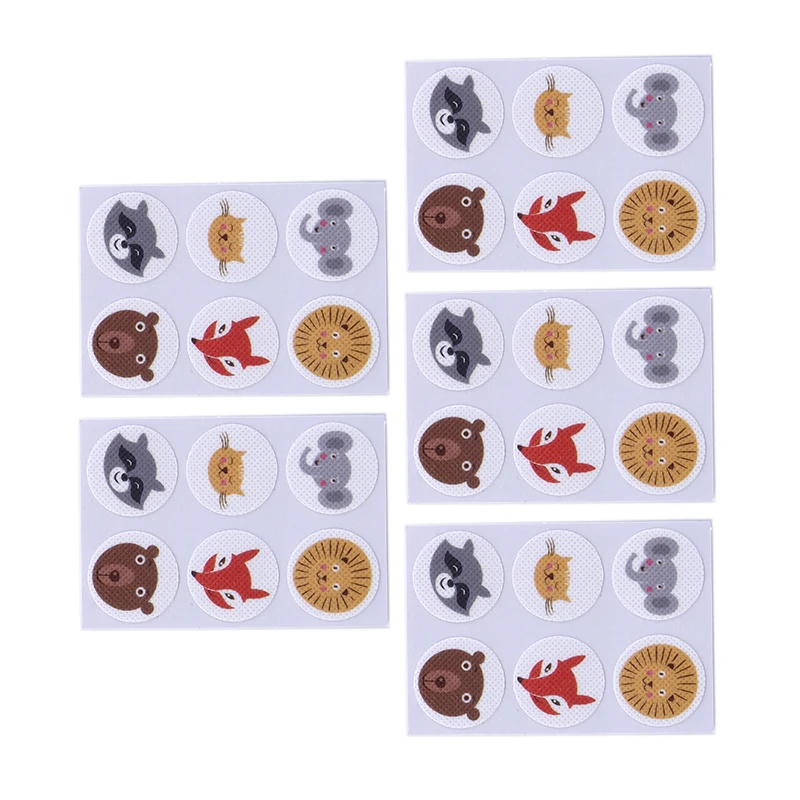 60 шт комаров патч квадратный мультфильм анти москитный репеллент наклейки для