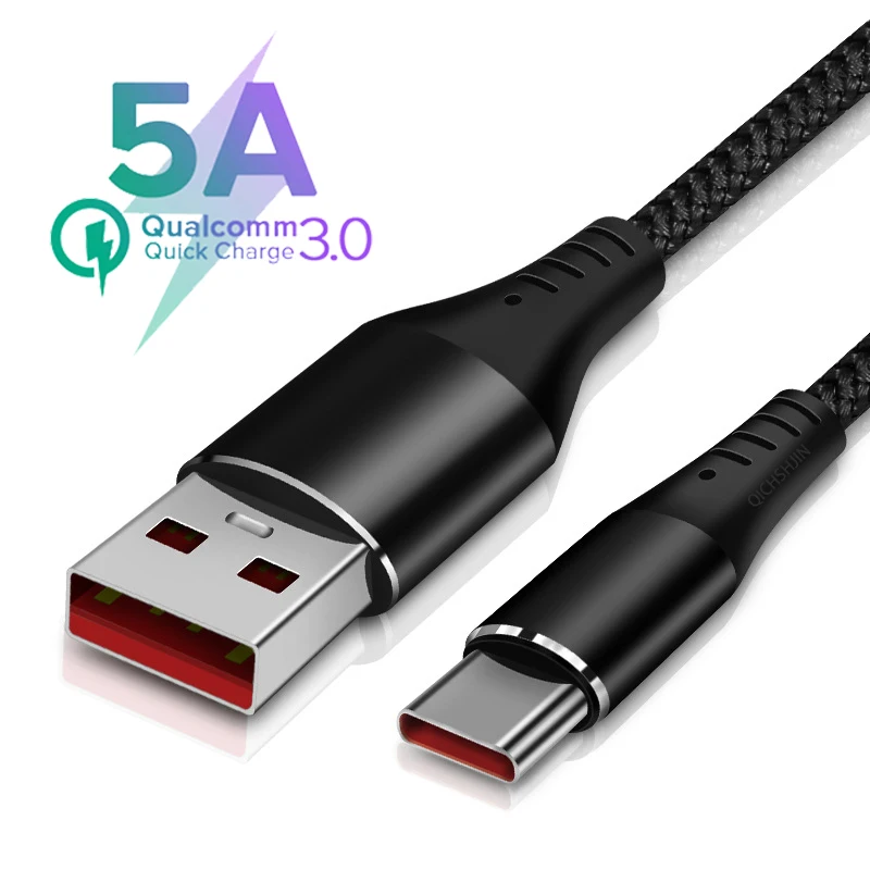 5А USB Type C кабель для Huawei Mate 30 20 Сверхбыстрая зарядка провод передачи данных P40 P30 P20