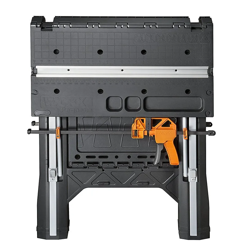 WORX WX051 многофункциональный Рабочий стол и Sawhorse с быстрыми зажимами и прищепками WX051