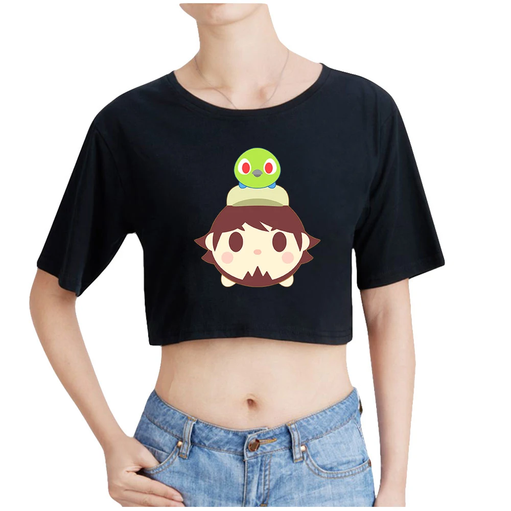 

Jontronshow Fashion Printed Women Crop Tops Summer Short Sleeve T-shirts Hot Sale Girls Casual Streetwear Harajuku T shirts