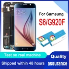 Оригинальный сменный ЖК-дисплей 5,1 дюйма Super AMOLED S6 для Samsung Galaxy S6 G920 SM-G920F G920F G920FD, сенсорный экран с цифровым преобразователем в сборе