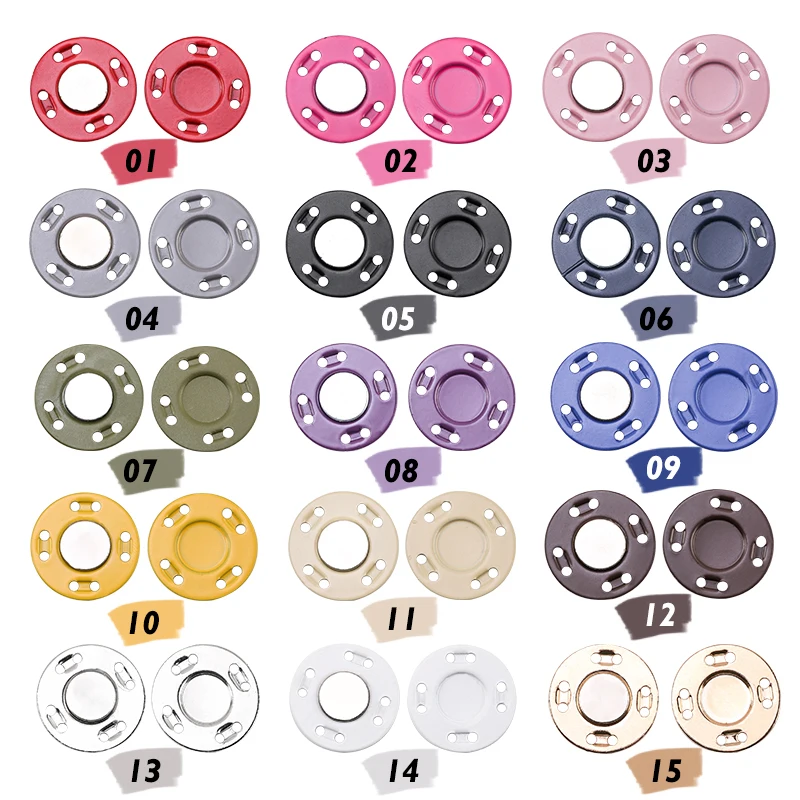 5 Pairs Magnetic Buttons Invisible Button For Needlework Use For Jacket/Coat/Cardigan/Bag DIY Sewing Snap Buttons For Clothing images - 6