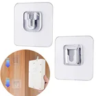 Двусторонняя клейкая настенная вешалка, прочный держатель без пробивания отверстий, присоска, для кухни, чулана