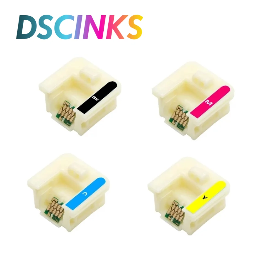 

For EPSON HDK T7411K T7412C T7413M T7414Y Disposable Chip With Chip Holder For EOSON F6070 F7070 F7000 F6000 F6200 F7200 Printer
