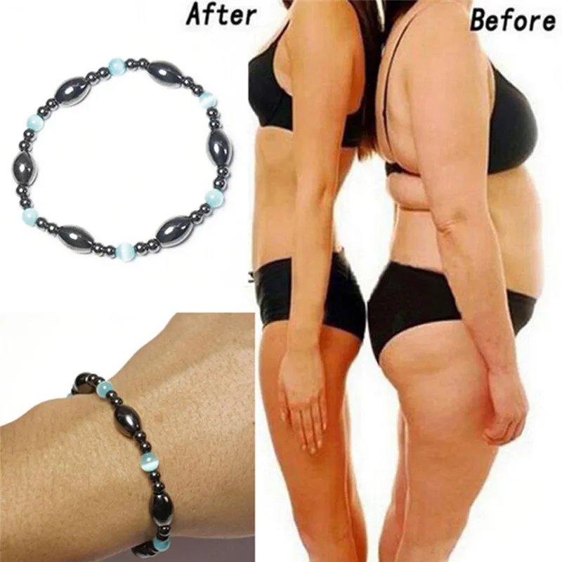 Биомагнетизм Природный Магнитный Браслет Ручной работы 18 мм бусины натуральный