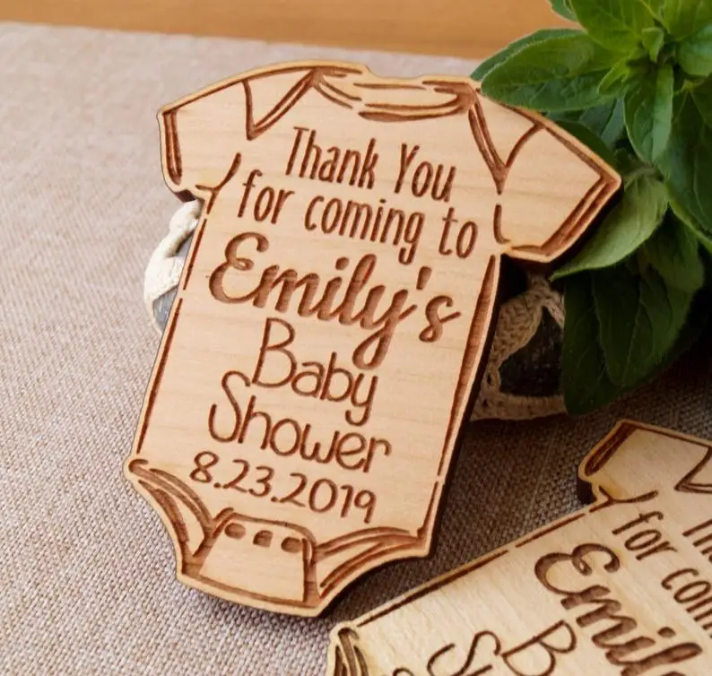 Деревянный Свадебный магнит в деревенском стиле для сохранения даты детского