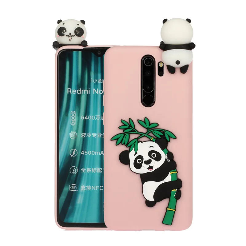 Силиконовый чехол с объемным рисунком панды единорога для Xiaomi Redmi 8 7 6 5 4X 5A 6A 7A 8A S2
