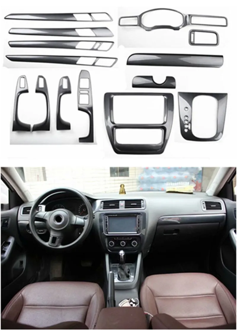 1 лот наклейки для автомобиля ABS углеродное волокно внутри декоративная Обложка